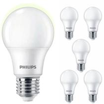 Kit 6 Lâmpadas Led Philips Bulbo 9W Branco Neutro 4000K E27