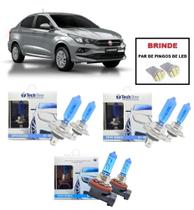 Kit 6 Lampadas Super Brancas para Farol Alto/Baixo/Milha Modelo H7 H7 H8 Fiat Cronos 2018 a 2021