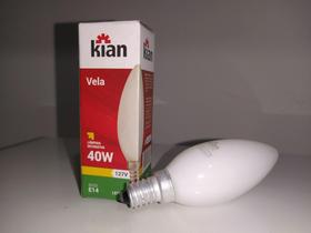 Kit 6 Lâmpadas Vela Incandescente 40w 127v E14 leitosa