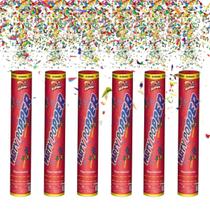 Kit 6 Lança Confete Festa Varias Cores Réveillon Carnaval Kit 6 Lança Confete Festa Varias Cores Réveillon Carnaval