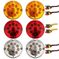 KIT 6 Lanterna Traseira Ônibus Caminhão 155mm 10 LED 24V + Conector KIT 6 Lanterna Traseira Ônibus Caminhão 155mm 10 LED 24V + Conector