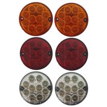 Kit 6 lanterna traseira onibus caminhão 96mm led Kit 6 lanterna traseira onibus caminhão 96mm led