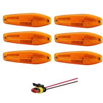 Kit 6 Lanternas de Posição Lateral LED Bivolt c/chicote Caio