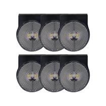 Kit 6 Lanternas Lateral 65mm Cristal Bivolt Lantersul Kit 6 Lanternas Lateral 65mm Cristal Bivolt Lantersul