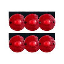 Kit 6 Lanternas Lateral 85mm Randon Rubi Com Conector