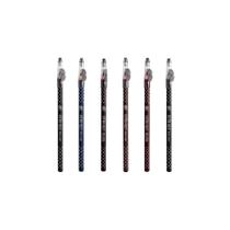 Kit 6 Lápis de Olho Madeira Ultra Easy Ruby Kisses