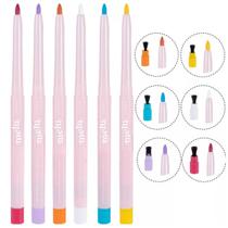 Kit 6 Lápis Delineador de Olhos Melu Ruby Rose