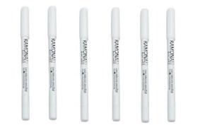 Kit 6 Lápis Olhos Branco Prova D'água 1,4gr - Ramona Make Up