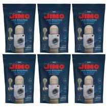 Kit 6 Lava Máquinas De Lavar Roupas Concentrado Removedor De Resíduos 12x20g Todos Tipos De Máquinas Detergente Específico Uso Interno Limpeza Geral