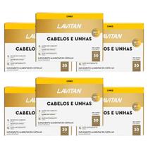 Kit 6 Lavitan Cabelos e Unhas 30 Comprimidos
