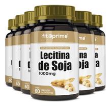 Kit 6 Lecitina De Soja 1000Mg 60 Cápsulas Fitoprime