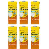 Kit 6 Leite Ninho Zero Lactose Semidesnatado Levinho 1L Kit 6 Leite Ninho Zero Lactose Semidesnatado Levinho 1L