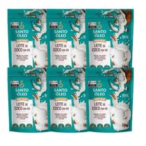 Kit 6 Leite Vegetal de Coco em Pó 200g Santo Óleo