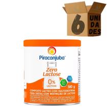 Kit 6 Leite Zero Lactose 380g Piracanjuba Lata Kit 6 Leite Zero Lactose 380g Piracanjuba Lata