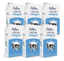 Kit 6 Leites UHT Integral Bulnez 1L Caixa Longa Vida Com Lactose Sem Glúten Kit 6 Leites UHT Integral Bulnez 1L Caixa Longa Vida Com Lactose Sem Glúten