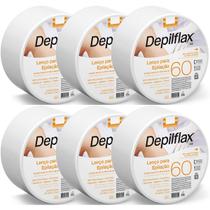 Kit 6 Lenço Para Epilação Fibra Natural Pague 60m Leve 80m Depilflax