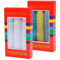 Kit 6 Lenços De Bolso Masculino Algodão 32x32 Envio Imediato