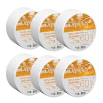 Kit 6 Lenços para Depilação Fibra Natural Econômico Resistente Depilflax Rolo 60 Metros Kit 6 Lenços para Depilação Fibra Natural Econômico Resistente Depilflax Rolo 60 Metros