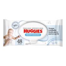 Kit 6 lenços umed huggies recém nascido 48un
