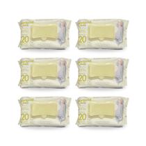 KIT 6 Lenços Umedecidos Recém Nascido de 120 Unidades Marigold Baby KIT 6 Lenços Umedecidos Recém Nascido de 120 Unidades Marigold Baby