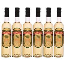 Kit 6 Licores de Cachaça Paratiense 500 ml Piña Colada Lembrancinha Frutado Presente Presenteável Presente