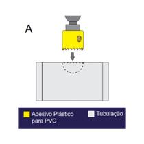 kit 6 Liga Fácil Tapa Furo Tee Esg 100x100mm Mold Estrela
