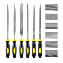 Kit 6 Limas Aço Resistente para Metais e Madeira