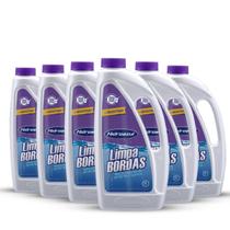 Kit 6 limpa bordas hidroazul para piscina removedor de gorduras