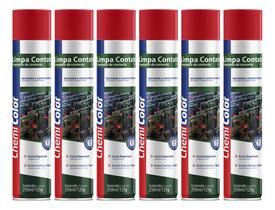 Kit 6 Limpa Contato Chemicolor Eletrico Eletrônico Spray 250ml