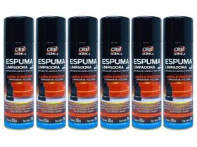 Kit 6 Limpa Estofado Espuma Multiuso Aerossol 300ml Limpadora Orbi Quimica Kit 6 Limpa Estofado Espuma Multiuso Aerossol 300ml Limpadora Orbi Quimica