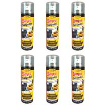 Kit 6 Limpa Estofados Banco Sofa Espuma Magica Aero 300Ml