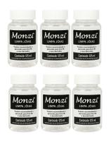 Kit 6 Limpa Jóias Ouro Puro 18K Monzi 125Ml Grande Liquido