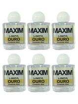 Kit 6 Limpa Jóias Verdadeiras Ouro Puro 18K Maxim 40Ml