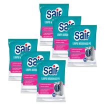 Kit 6 Limpa Maquina de Lavar Roupa Sachê Higienizador 80g S/ Cloro Limpar Electrolux Samsung Consul