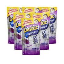 Kit 6 Limpador De Pisos Destac Lavanda em Sachê 500mL