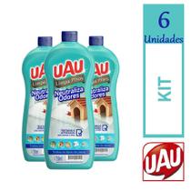 Kit 6 Limpador de Pisos eliminador de odores uau 750ml Cada
