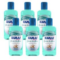 Kit 6 Limpador Perfumado de Ambientes Concentrado Brisa do Mar Zulu 120ml
