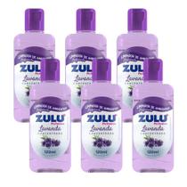 Kit 6 Limpador Perfumado de Ambientes Concentrado Lavanda Zulu 120ml