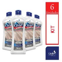 Kit 6 Limpador pisos Vinilicos 750ml Casa&Piso CasaKm