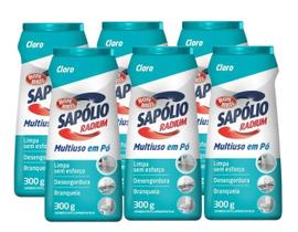 Kit 6 Limpador Sapólio Radium Saponáceo cloro em Pó 300g