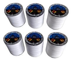 Kit 6 Linhsa De Pipa Aero Linha 10 Algodão 500 Jardas