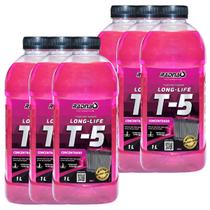 Kit 6 Litros Aditivo Radiador T5 Radnaq Concentrado Life Long Fluido