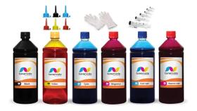Kit 6 Litros de Tinta Compatível Para Epson R290 R270 R390 RX590 T50 TX730 Kit 6 Litros de Tinta Compatível Para Epson R290 R270 R390 RX590 T50 TX730