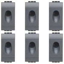 Kit 6 Livinglight Módulo Saída De Fio Preto Sl4953f Kit 6 Livinglight Módulo Saída De Fio Preto Sl4953f