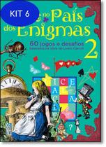 Kit 6 Livro Alice No País Dos Enigmas: 60 Jogos E Desafios - Vol.2