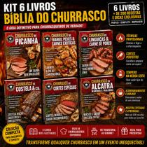 Kit 6 Livros Bíblia Do Churrasco Picanha Costela Alcatra Cortes Especiais Frango Linguiça Receitas Churrasqueiro Kit 6 Livros Bíblia Do Churrasco Picanha Costela Alcatra Cortes Especiais Frango Linguiça Receitas Churrasqueiro