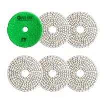 Kit 6 Lixa Cerâmica Diamantada P/ Polimento Grão 50 100mm Kit 6 Lixa Cerâmica Diamantada P/ Polimento Grão 50 100mm