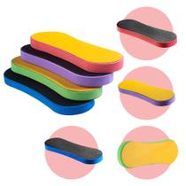 Kit 6 Lixa Para Pés Pedicure Profissional Eva Anatômica Dupla Face Grossa Dompel
