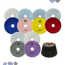 Kit 6 Lixa+Rebolo P/ tipos de granito