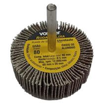 Kit 6 Lixas Circular Roda Pg 60 X 20mm Grão 080 - Vonder Kit 6 Lixas Circular Roda Pg 60 X 20mm Grão 080 - Vonder